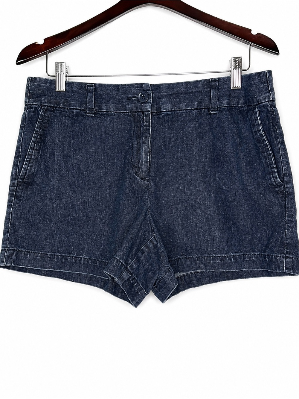 LOFT Outlet Women’s Dark Wash Denim Shorts Size 8 100% Cotton Casual